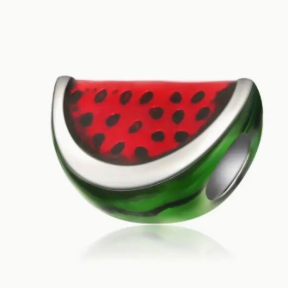 Watermelon Pandora type Charm   / Charme de type Pandora - Picture 3 of 8